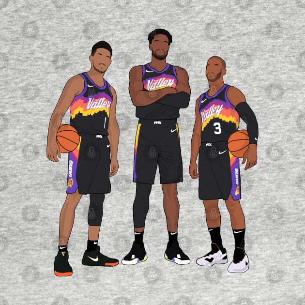 Phoenix Basketball Big 3 City Jersey by Hevding